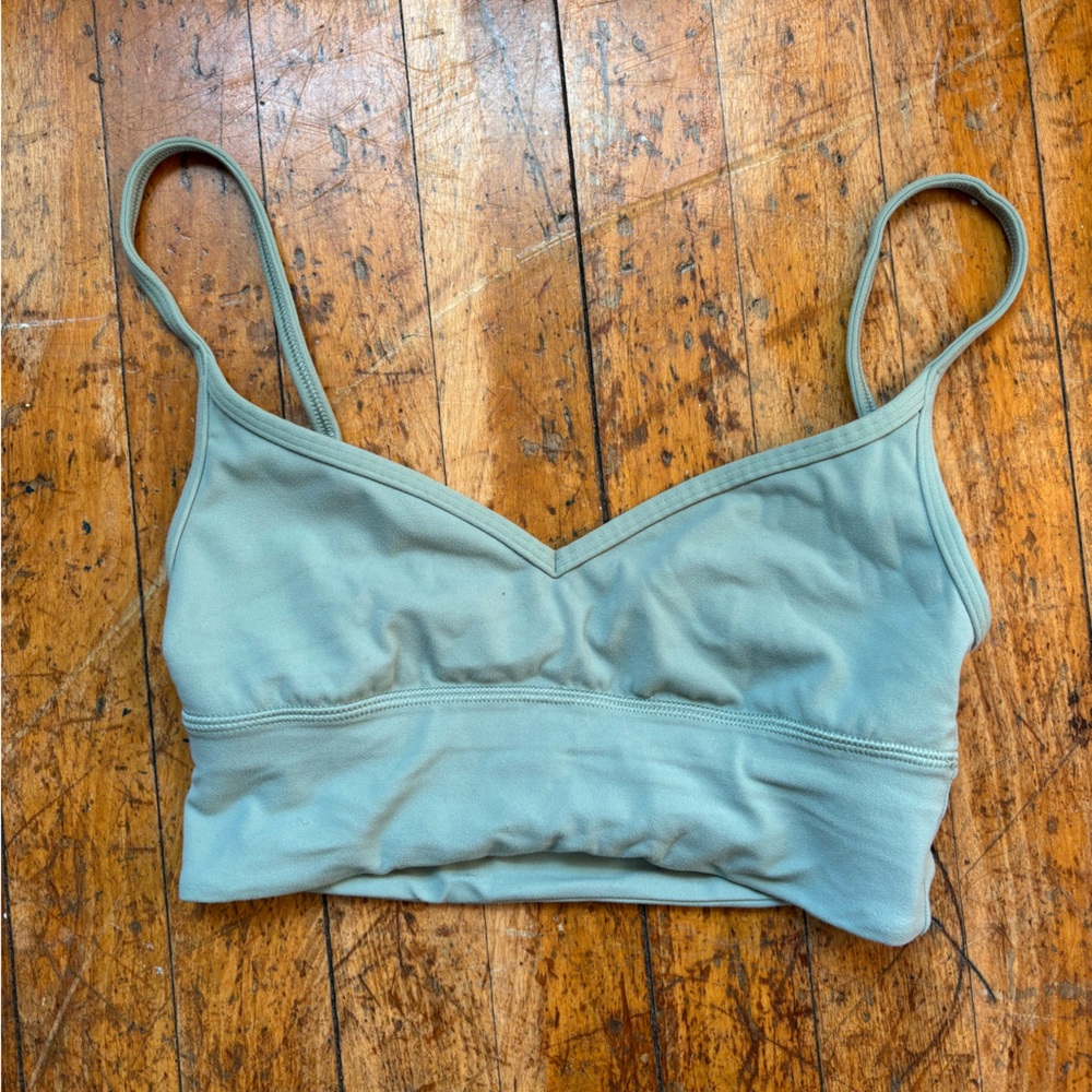 Lululemon align sweetheart bra in palm court green